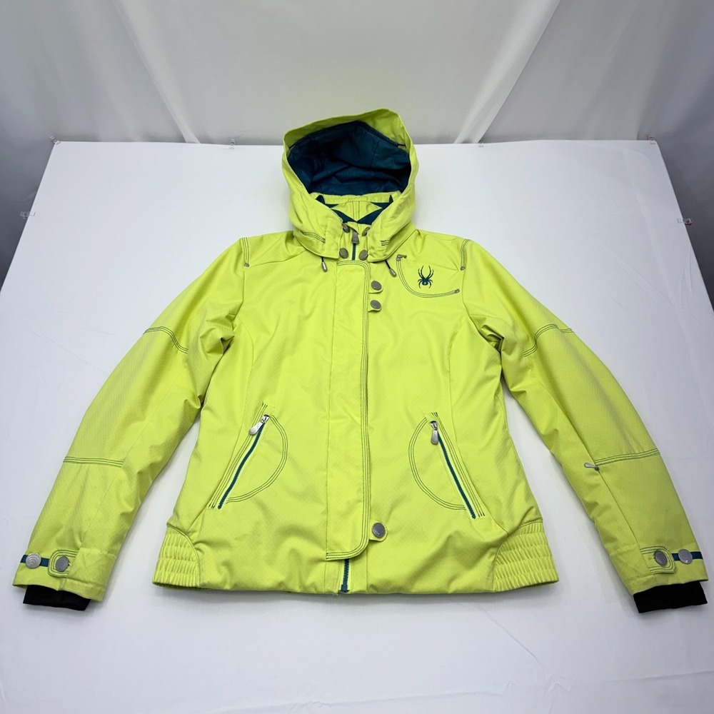 SPYDER XTL 10000 mm Ski Snowboard Jacket Women 10 Hooded Thinsulate Insulated